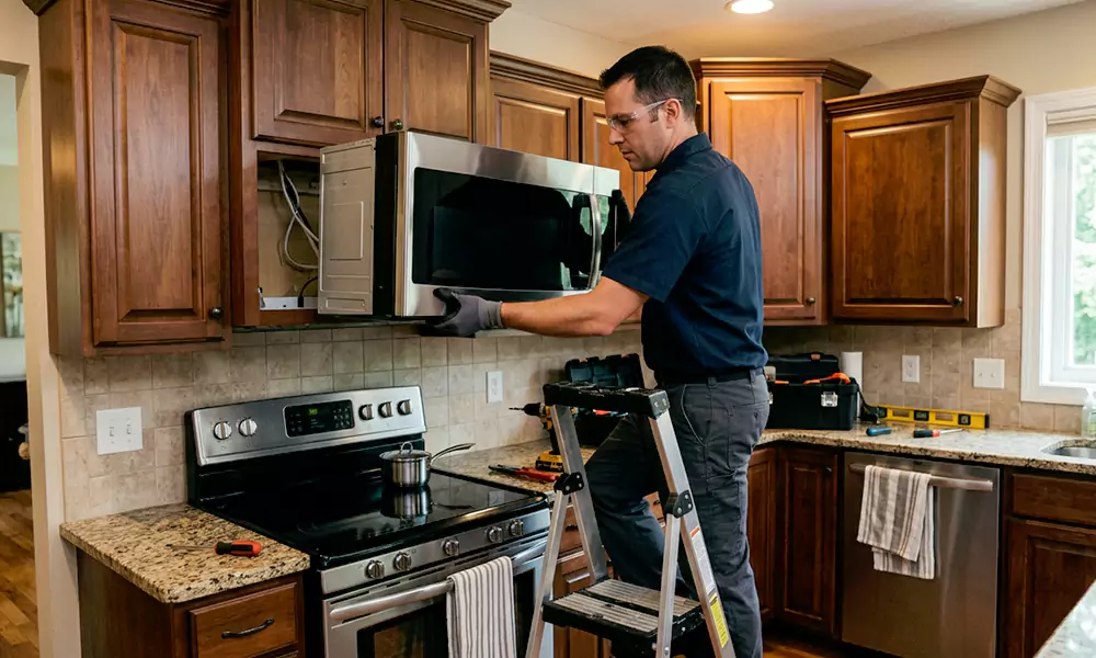 Microwave Installation in Perth Amboy, NJ