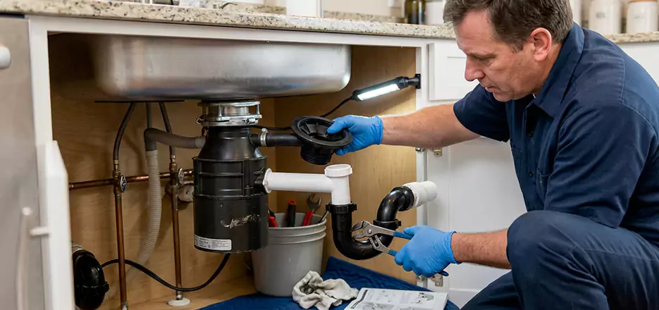 Garbage Disposal Splash Guard and Trap Installation in Perth Amboy